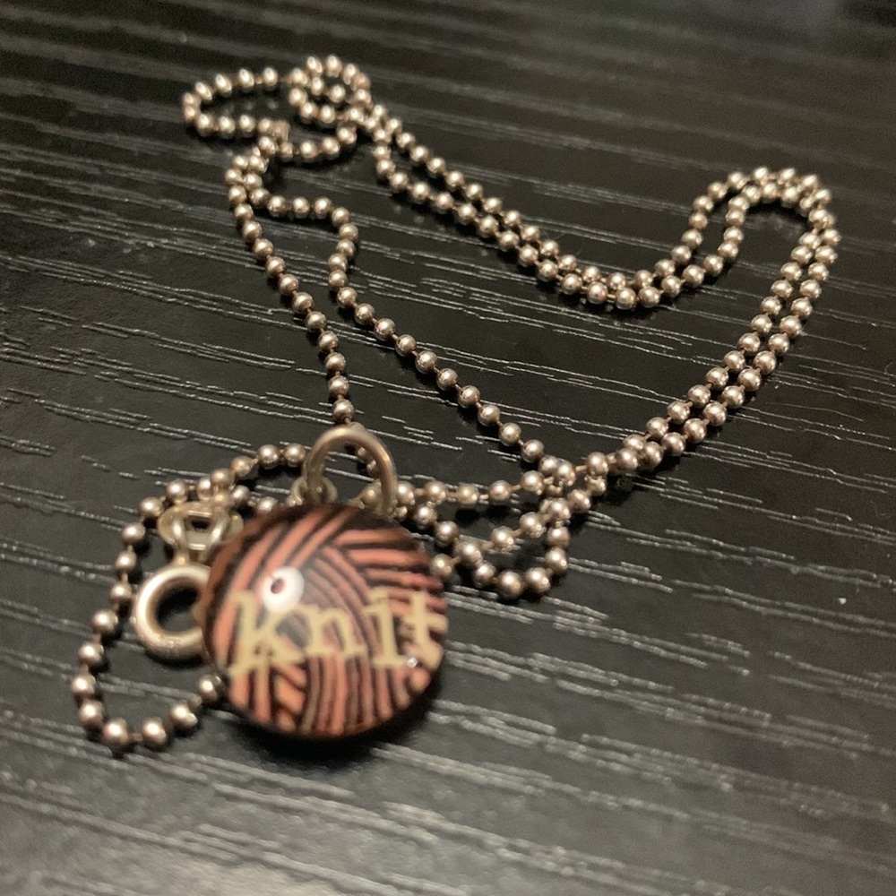 Knit 🧶 necklace